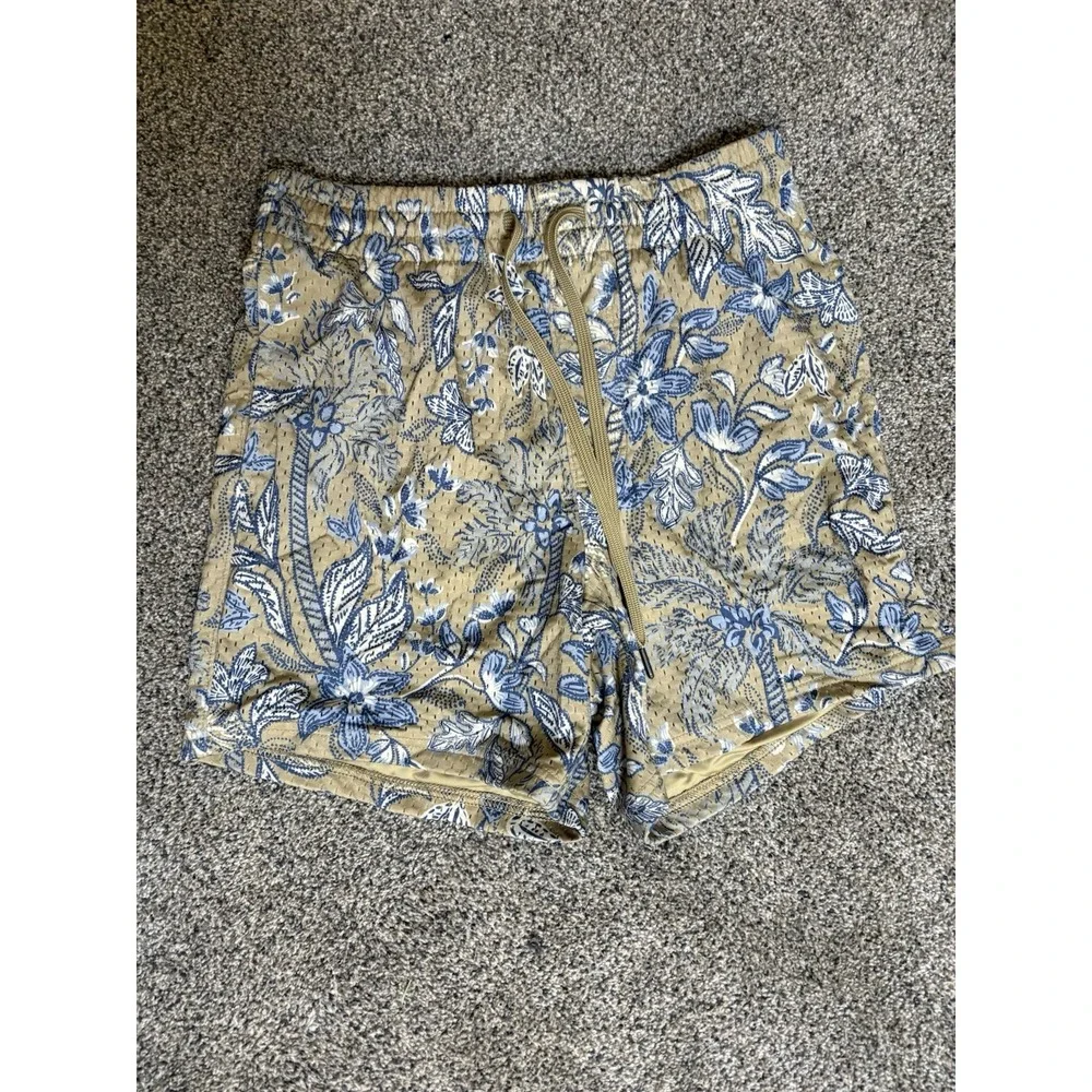 AMERICAN EAGLE Mens Lounge Shorts XL Floral Mesh‎ Drawstring